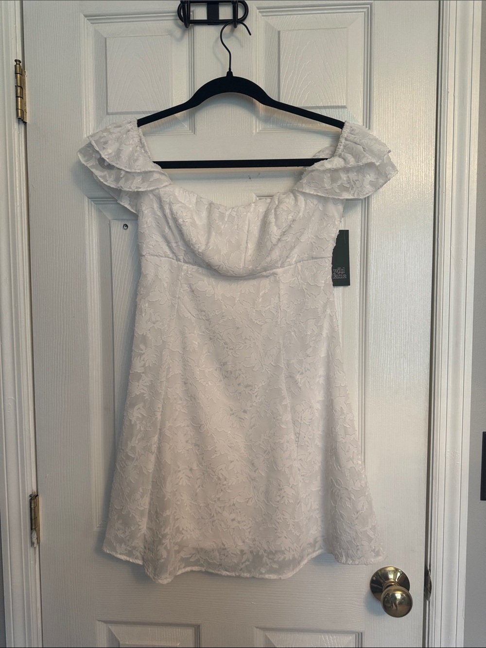 Wild Fable Off-Shoulder Floral Lace Mini Dress